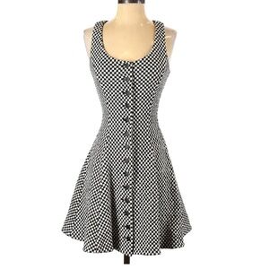 Betsey Johnson fit and flair checkered dress size small
